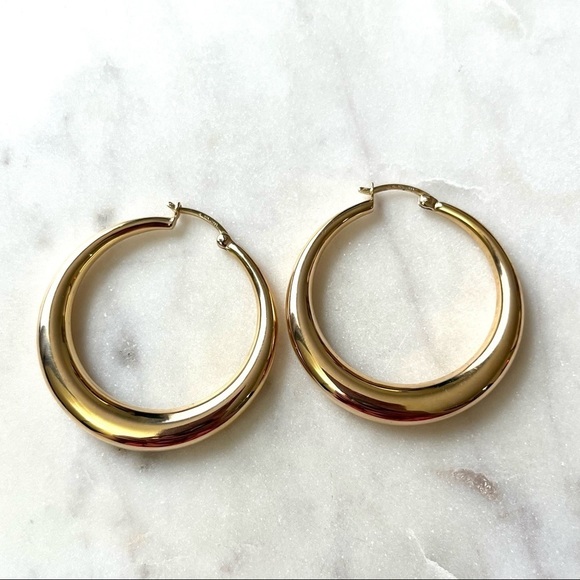 Ross-Simons Jewelry - Ross- Simons 14k Yellow Gold Vermeil over 925 Sterling Silver Hoop Earrings